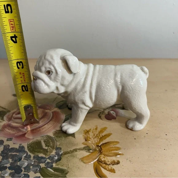 Lenox Ivory 24kt Gold Hand Painted Bulldog Figurine - Picture 7 of 9